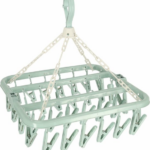 Benson Droogcarrousel - groen - kunststof - 32 clips/knijpers - 30 x 40 cm - droogmolen