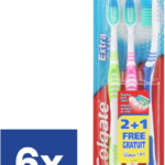 Colgate - Tandenborstel - Extra Clean Medium - 6 x 3 (18) Stuks - Voordeelverpakking