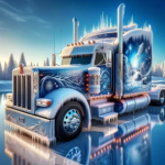Diamond painting - Winter Truck - 30x30cm