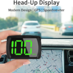 Universele Auto HUD Y03 Head-Up Display Snelheidsmeter - GPS 2.8 Inch Groot Lettertype Digitale Snelheidsmeter - Klok Meter Automotive Accessoires