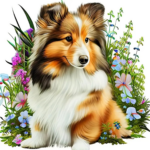Diamond Painting Set - Schotse Collie Pup