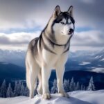 Diamond painting set - Husky - 40x40cm