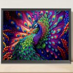 Diamond painting set - Trotse Pauw - 40x50cm