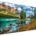 Diamond Painting Set - Rivier en Bergen Landschap - 90 x 40cm - Groot Formaat - Mooie Kwaliteit
